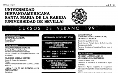 13 de mayo de 1991: Programa de cursos de verano de la Rábida
